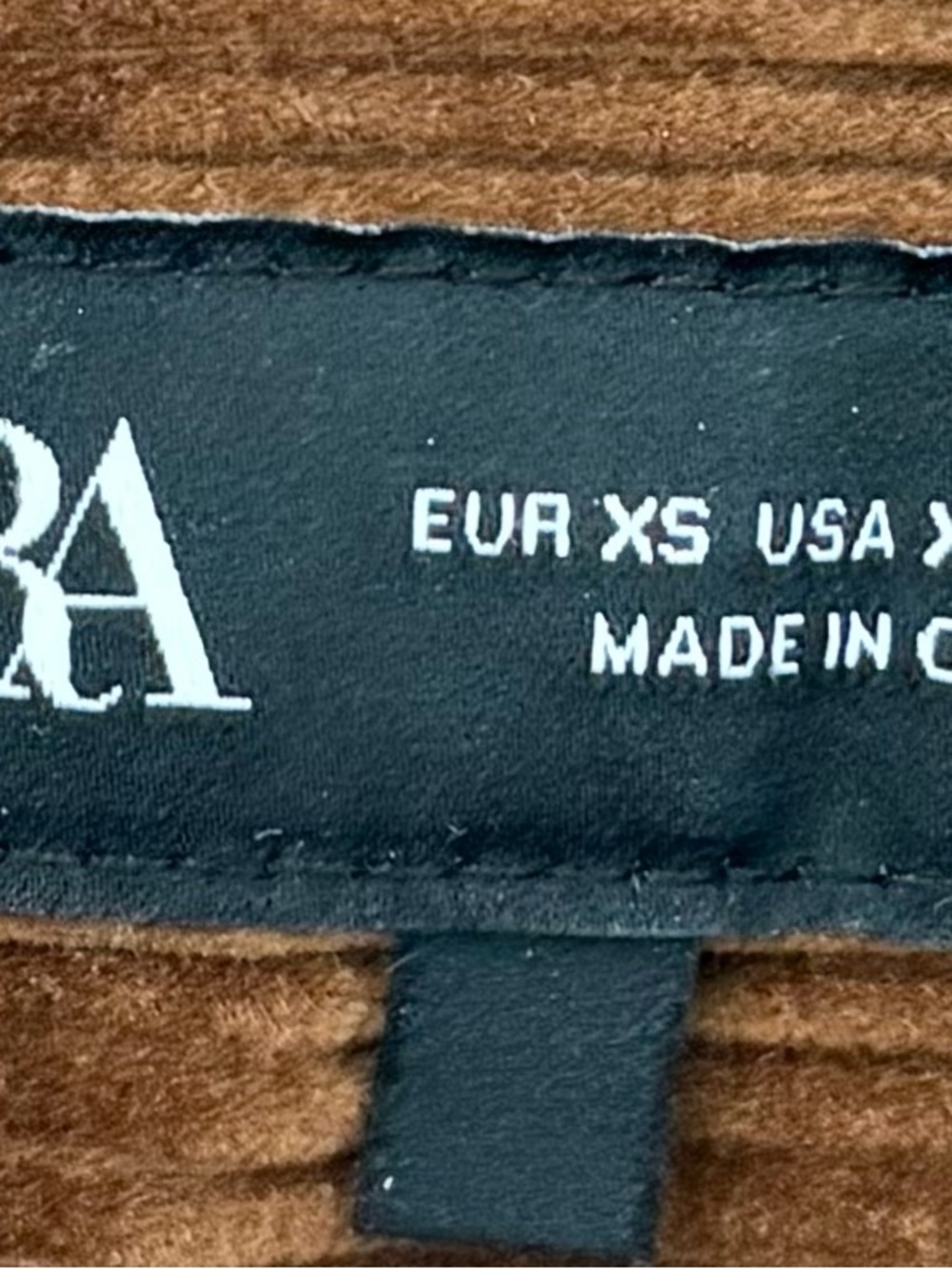 Zara Brown Corduroy Mini Skirt - Picture 3 of 3